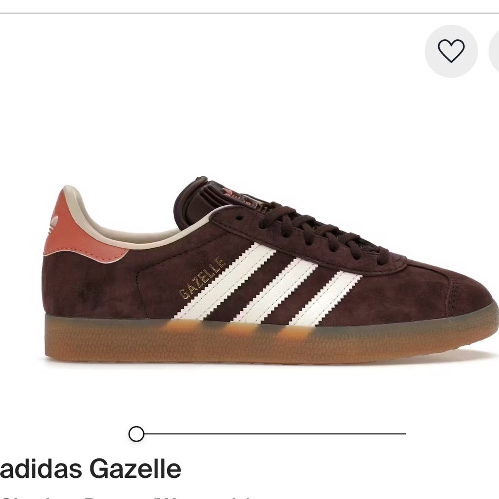 Adidas Gazelle Brown and Pink Sneakers